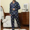 Sudeste Asiático Transfronterizo Primavera y Otoño Talla Grande Holgado Informal Manga Larga Estampado Traje de Casa y Deporte Comercio Exterior Dropshipping