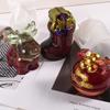 Molde para enfeites de Natal de gota de cola de cristal faça você mesmo alce tridimensional meias frutas de Natal molde de silicone atacado