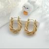 Explosivo Geometría Irregular Aretes de Pin Tres en Uno Nicho Lujo Ligero Alto Nivel Anillo de Oreja Simple Moda Accesorios para la Oreja