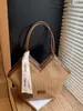 Bolso Retro con Patrón Tejido para Mujer 2025 Nuevo Moda de Alta Gama Bolso de Hombro para Viajes Diarios Bolso Tote Grande