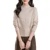 Produto Original Dropshipping Transmissão Ao Vivo Mais Vendido Outono e Inverno Novo Estilo Tricô Feminino Solto Versátil Suéter Básico