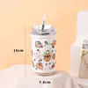 Caneca Térmica Casal Desenho Animado Aço Inoxidável Alta Aparência com Infusor de Chá Simples Conveniente Logo Presente Copo de Água