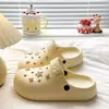 Zuecos Birkenstock de EVA Verano Nuevo Estilo Divertidos Modernos para Exteriores Casuales Duraderos de Suela Gruesa Cerrados para Mujer