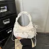 Bolso de Mano de Moda Plisado Estilo Coreano para Mujer 2026 Nuevo Estampado Floral Bolso de Axila Bolso de Hombro Cruzado de Moda
