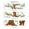 Árvore Grande Animal Verde Primavera Planta Casa Adesivo de Parede Estudo Crianças Quarto de Crianças Decoração de Fundo Transfronteiriço Removível Mup2045