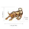 Bestseller transfronteiriço: Artesanato em resina de touro de Wall Street, um ornamento que traz fortuna para a entrada, sala de estar ou bancada do escritório, direto da fábrica