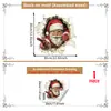 Natal múltiplos estilos quebrando parede Papai Noel adesivo de parede de banheiro parede de fundo decoração de casa adesivo de parede autoadesivo