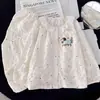 Pijama Nuevo para Niñas 2027 Estilo Coreano Pijama de Algodón Nube Primavera y Otoño Todas las Estaciones Cuadros Conjunto de Ropa de Casa para Niños Mediano y Grande