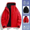 Chaqueta exterior a juego de marca para mujer, tres en uno, otoño e invierno, cortavientos para hombre, impermeable, conjunto desmontable de dos piezas para montañismo