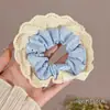 Lazo para el pelo de osito dulce, Cuerda para el pelo de estilo perezoso lindo, Gomita de terciopelo con lazo para mujer, Accesorio para el pelo de mujer