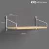 Estante de almacenamiento de pared sin perforaciones, partición de pared montada en la pared junto a la cama, decoración de pared para sala de estar, estante para router, estantería de pared