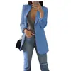2025 Amazon Moda Casual Europeia e Americana Nova Terno Lapela Cardigã Slim Blazer de Temperamento Jaqueta Feminina Primavera Outono