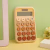 Calculadora Transfronteriza con Doble Fuente de Alimentación, Color Degradado, Alto Atractivo Estético, Calculadora Estilo Diosa, Calculadora de 12 Dígitos para Estudiantes Universitarios
