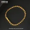 Pulseira Tennis Colorida de Aço Titânio com Zircônia Full Diamond Luz Verde Luxo High-End Hip-Hop Europeu e Americano Pulseira de Aço Inoxidável Europeu e Americano