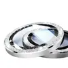 Marco de Metal Premium Agujereado con Puntos Película de Lente de Cristal Templado con Brillo Ojo de Águila Adecuado para Apple 18P/18Pm