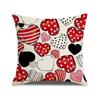 Funda de Almohada con Forma de Corazón de Amor Más Vendida de Amazon para San Valentín Poliéster Estampado Decoración Festiva para Mesita de Noche de Dormitorio Funda de Cojín