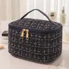 Bolsa de Maquiagem Pequena Estilo Coreano Fragrância Suave, Bolsa de Armazenamento Portátil de Grande Capacidade, Necessaire Portátil, Bolsa Multifuncional para Armazenamento de Cosméticos