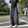 Pantalones de pierna ancha de lino Tencel de tejido fino, estilo verano old money, caída relajada, pantalones rectos holgados e informales