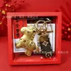 Corda Vermelha do Ano do Cavalo, Riqueza Instantânea, Pingente de Corrente de Celular Cavalo Dourado Pequeno, Brinde Promocional, Lembrancinha Cavalo do Zodíaco