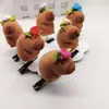 Explotaciones transfronterizas con tocado lazo rosa redondo gafas de sol sombrero pasador pinza de resorte regalo