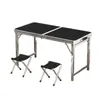 Mesa plegable para exteriores, escritorio portátil para escribir, mesa de camping expandible de aleación de aluminio, adecuada para puestos de mercado nocturno, y una mesa de comedor portátil