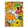 LOMI/Carpeta Creativa de Dibujos Animados en Forma de L Estándar Completa PP Simple Dos Páginas a4 Sobre Factura Papel de Examen Clasificación Almacenamiento de Archivos