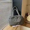 Bolso de Tela Oxford de Color Sólido Otoño/Invierno para Mujer, Moda, Gran Capacidad, Bolso de Mano para el Trabajo, Bolso Tote Versátil de Hombro Único para Estudiantes