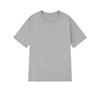 Japonês pesado 220g cor sólida manga curta camisa base feminina branco puro camiseta penteado algodão Tee homens meia manga interior vestir largo folgado verão