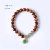 Pulsera Guofeng de Cocción de Alto Aceite con Cuentas de Barril de Jade Hetian Pulsera Nuevo Estilo Chino Cuentas de Transferencia de Patrón Pulsera Wen Play Adornos