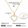 Pendientes de Acero Inoxidable con Forma de Corazón y Pedrería Blanca, Estilo Dulce y Silencioso, Sensación de Lujo Ligero y Gama Alta, Pendientes de Otoño e Invierno, Collar para Mujer, Nicho