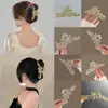 Pinza Grande Vintage para el Cabello para Mujer, Pinza Tiburón de Alta Gama para la Parte Trasera de la Cabeza, Herramienta Vintage para Pasador de Pelo