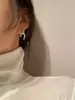 Design Brincos em Forma de C 2025 Novos Tendência Celebridade da Internet Conjunto de Brincos Omni com Diamantes e Pérolas Brincos Elegantes para Mulheres