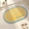 Tapete Absorbente Tecido para Roupa de Banho, Tapete de Chão Espesso Antiderrapante para Entrada de Banheiro, Tapete para Pés de Secagem Rápida, Capacho, Tapete de Banheiro