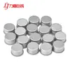 Tapa de aluminio con rosca de 24 dientes, tapa de aluminio crimpada, tapa de botella cosmética, rebordeado, tapa metálica, logo imprimible, color