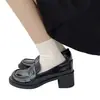 Zapatos Mary Jane de plataforma, mocasines, zapatos de tacón alto estilo japonés, zapatos Mary Jane JK, zapatos de uniforme, zapatos de tacón medio