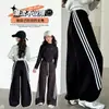 Pantalones súper estilosos de estilo urbano para niñas, nuevo modelo otoño 2026, pantalones deportivos casuales para niños, pantalones de pierna ancha para niños mayores y estudiantes de secundaria
