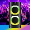 Altavoz Bluetooth Inalámbrico Cuadrado para Exteriores Volumen Súper Alto Bocinas de 5 Pulgadas Graves Pesados Audio de Alta Potencia