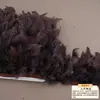 Directo de fábrica pieza de rasgar fuego tela de plumas accesorios hechos a mano diy ropa falda plumas decorativas venta al por mayor