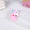 Llavero de unicornio arcoíris accesorios adornos llavero colgante muñeca caja sorpresa regalo pequeño accesorios de llavero diy