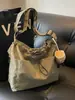 Bolsa Grande de Lona para Mujer 2025 Nueva Moda Bolsa de Tela Bolso de Hombro Bolso Tote de Gran Capacidad para Clase y Viajes Diarios Bolso Cruzado