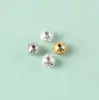 Prata Esterlina S925 Zircônia Micro-Cravejada Espaçador DIY Pulseira de Corda Artesanal Colar Material com Contas Acessórios de Joia