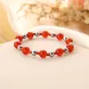 Pulseira de Pedra da Lua Redonda Moda Joker High-end Melhor Amiga da Menina Pulseira de Ágata com Contas Atacado Transfronteiriço