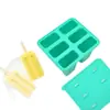 Molde de Helado de 6 Piezas Casero Paleta Vieja Paleta de Helado Paleta de Helado Palitos de Queso para Niños Fabricación de Hielo Grado Alimenticio