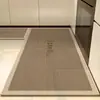 Los tapetes de piso de lino estilo Wabi-Sabi son fáciles de cuidar, absorben agua y aceite, son antideslizantes, lavables, resistentes a las manchas y al desgaste, tapetes de piso para cocina
