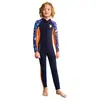 Dive&Sail Nuevo Traje de Buceo para Niños de 2.5 mm para Hombre de una Pieza de Manga Larga Espesado Cálido para Snorkel Surf Natación