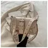 2026 Novo Estilo Garota Popular Com Tachas Estampa de Leopardo Bolsa para Moto Pu Design Personalizado Ombro Transversal Sob o Braço