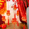 Colgantes del Festival de Primavera, Colgantes de Planta Verde en Maceta, Día de Año Nuevo Boda Árbol de Bonsái de Interior Decoración Festiva Colgantes Pequeños