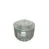 Tigela de Vidro Cristalino, Taça de Sobremesa Ninho de Pássaro, Utensílio Transparente para Salão de Beleza, Prato Pequeno para Frutas com Tampa, Tigela Pequena