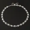 Collar para mujer cadena para clavícula collar simple moda perla de imitación estrella cadena corta para suéter joyería N157