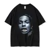 Tamanho Europeu Trapper Young Thug Thugger Vermelha Rara Retrô Camiseta